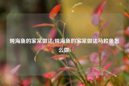 炖海鱼的家常做法(炖海鱼的家常做法马鲛鱼怎么做)