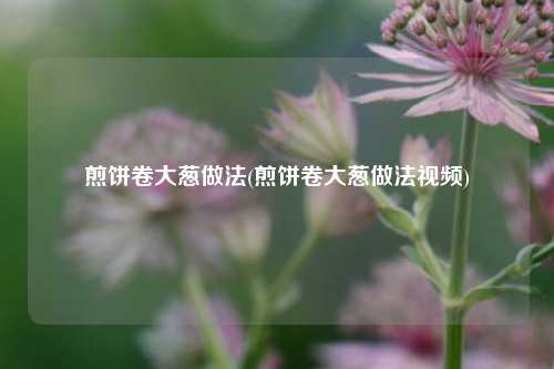 煎饼卷大葱做法(煎饼卷大葱做法视频)